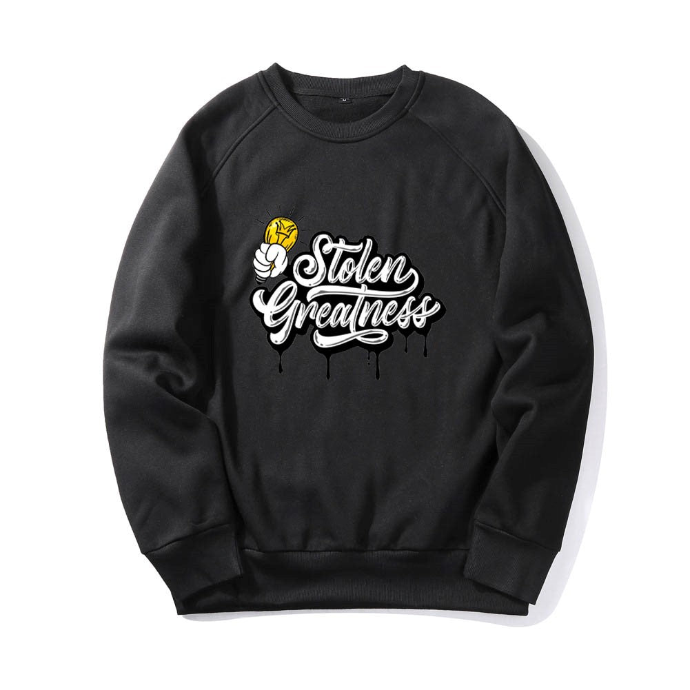 Black Stolen Greatness Crewneck