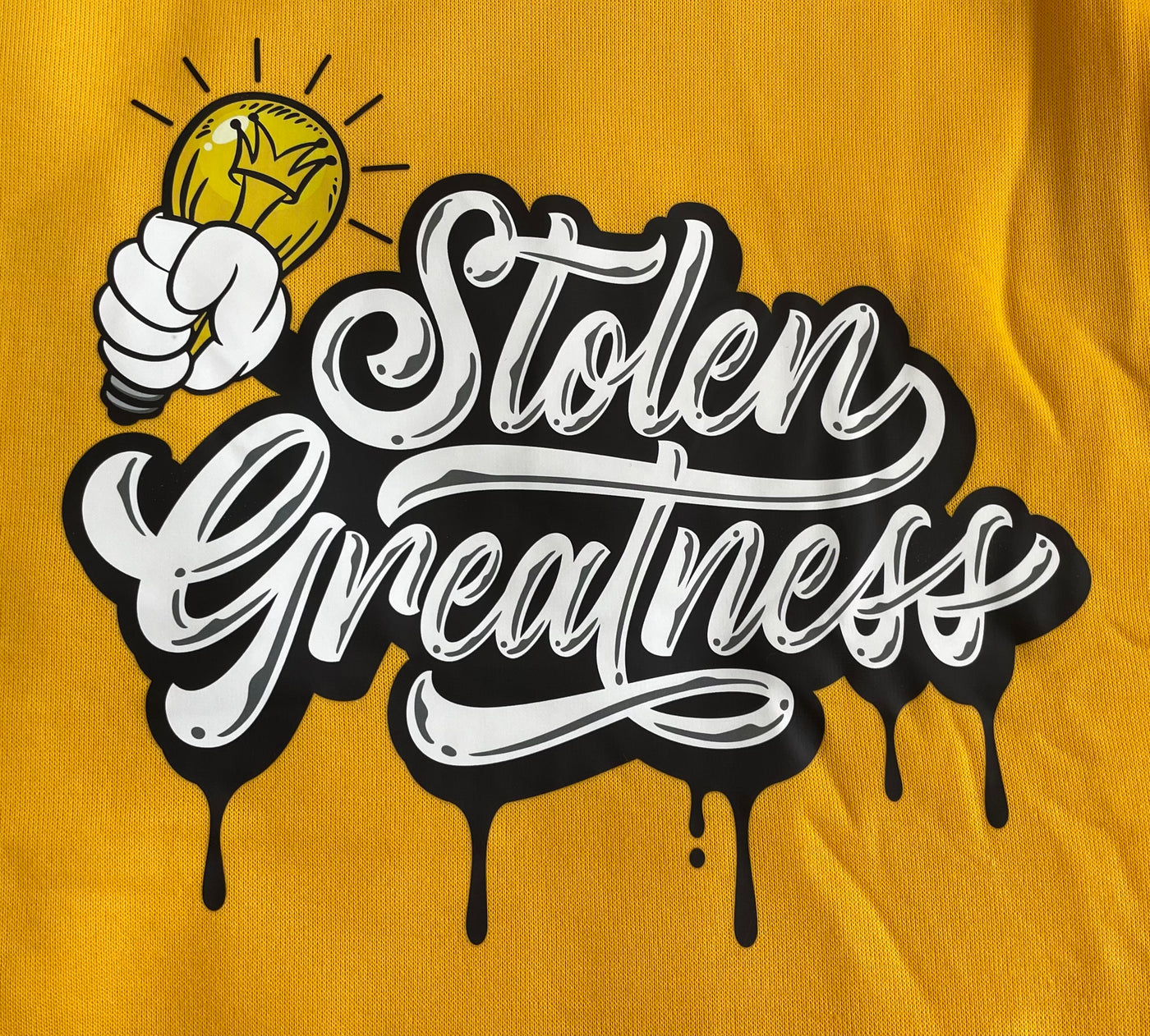 Yellow Stolen Greatness Crewneck