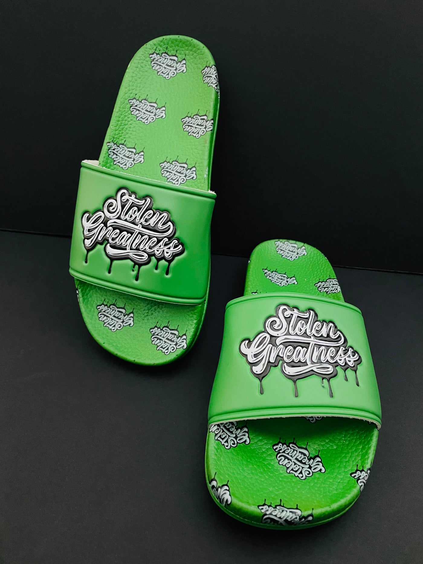 Green Stolen Greatness Slides