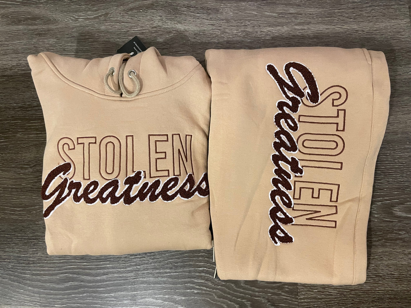 Stolen Greatness Tan Sweatsuit