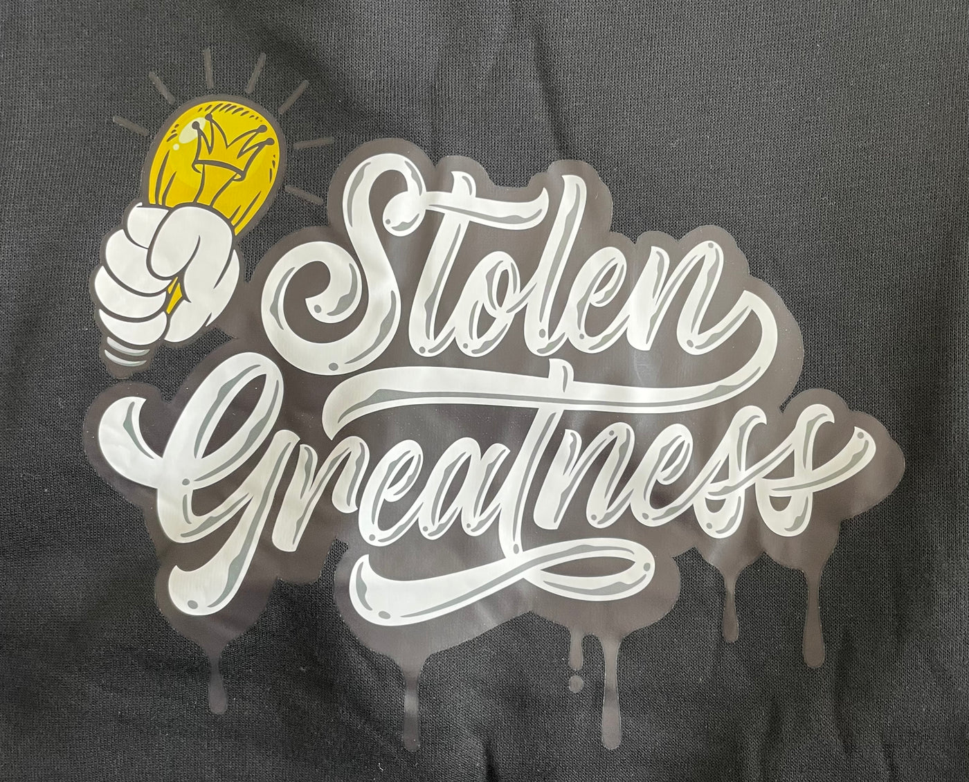 Black Stolen Greatness Crewneck