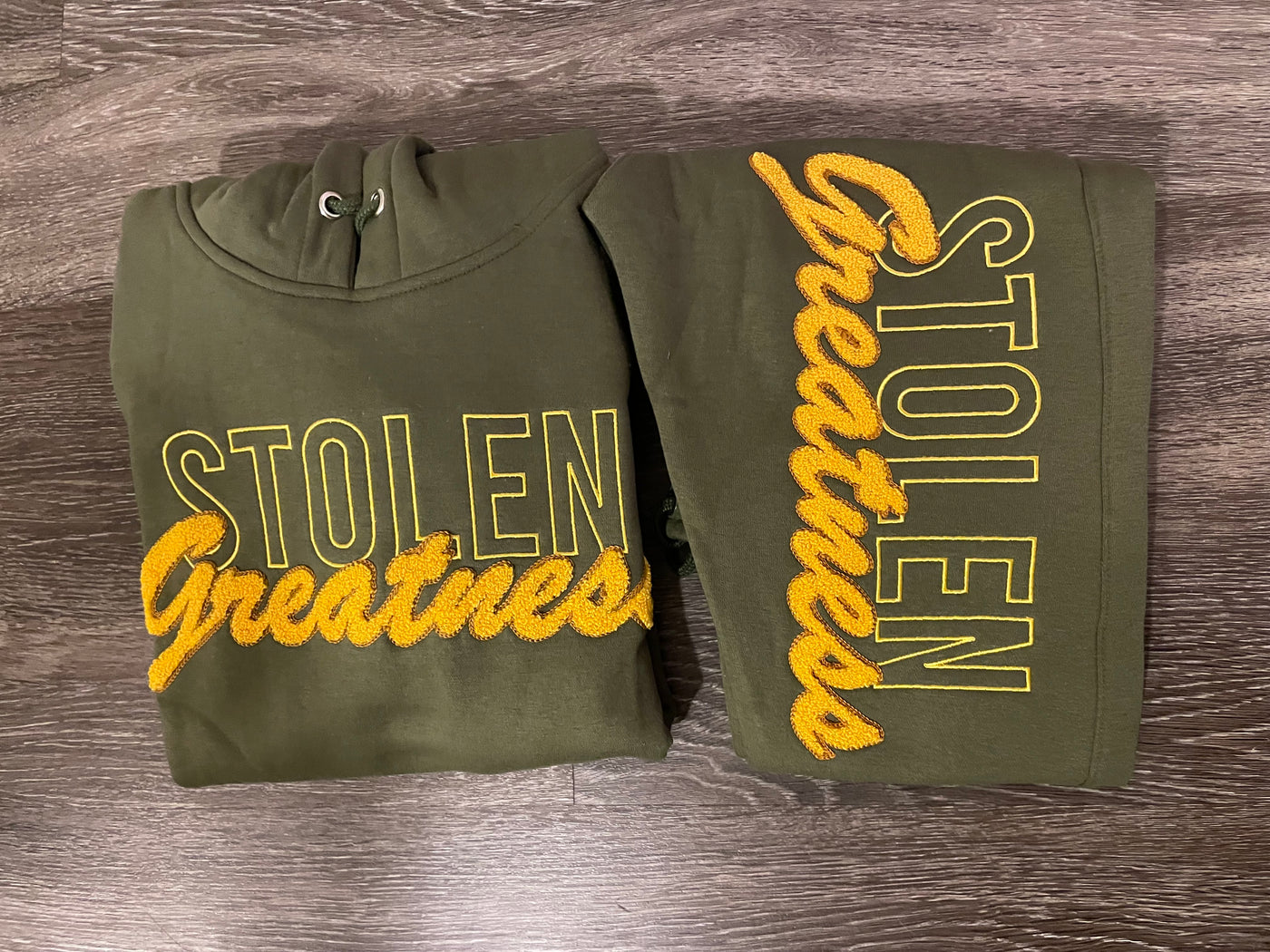 Stolen Greatness Olive Green Sweatsuit