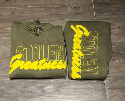 Stolen Greatness Army Green Sweatsuit