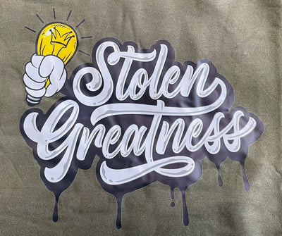 Olive Green Stolen Greatness Crewneck