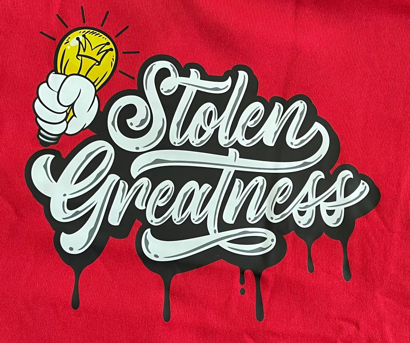 Red Stolen Greatness Crewneck