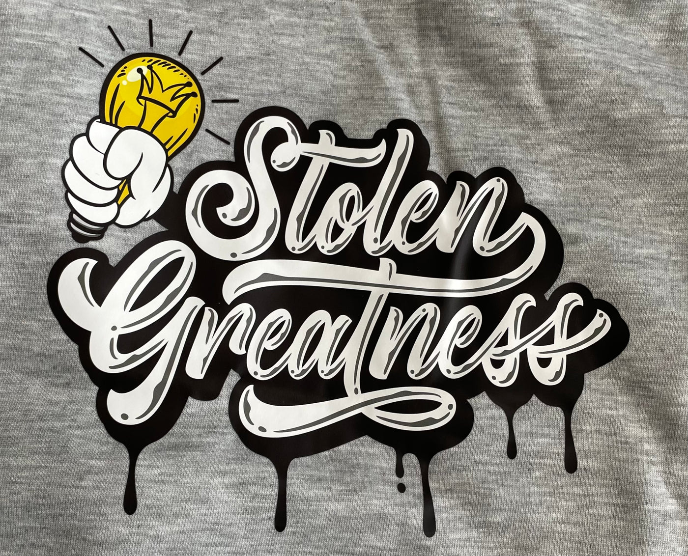 Light Gray Stolen Greatness Crewneck