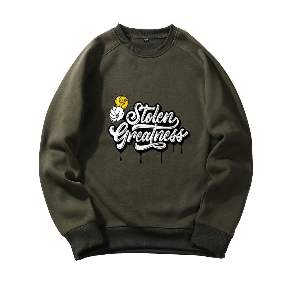 Olive Green Stolen Greatness Crewneck