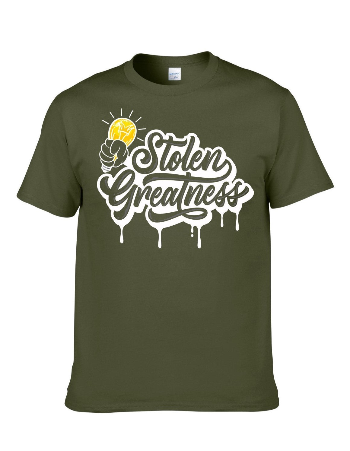 Olive Green Stolen Greatness Shirt