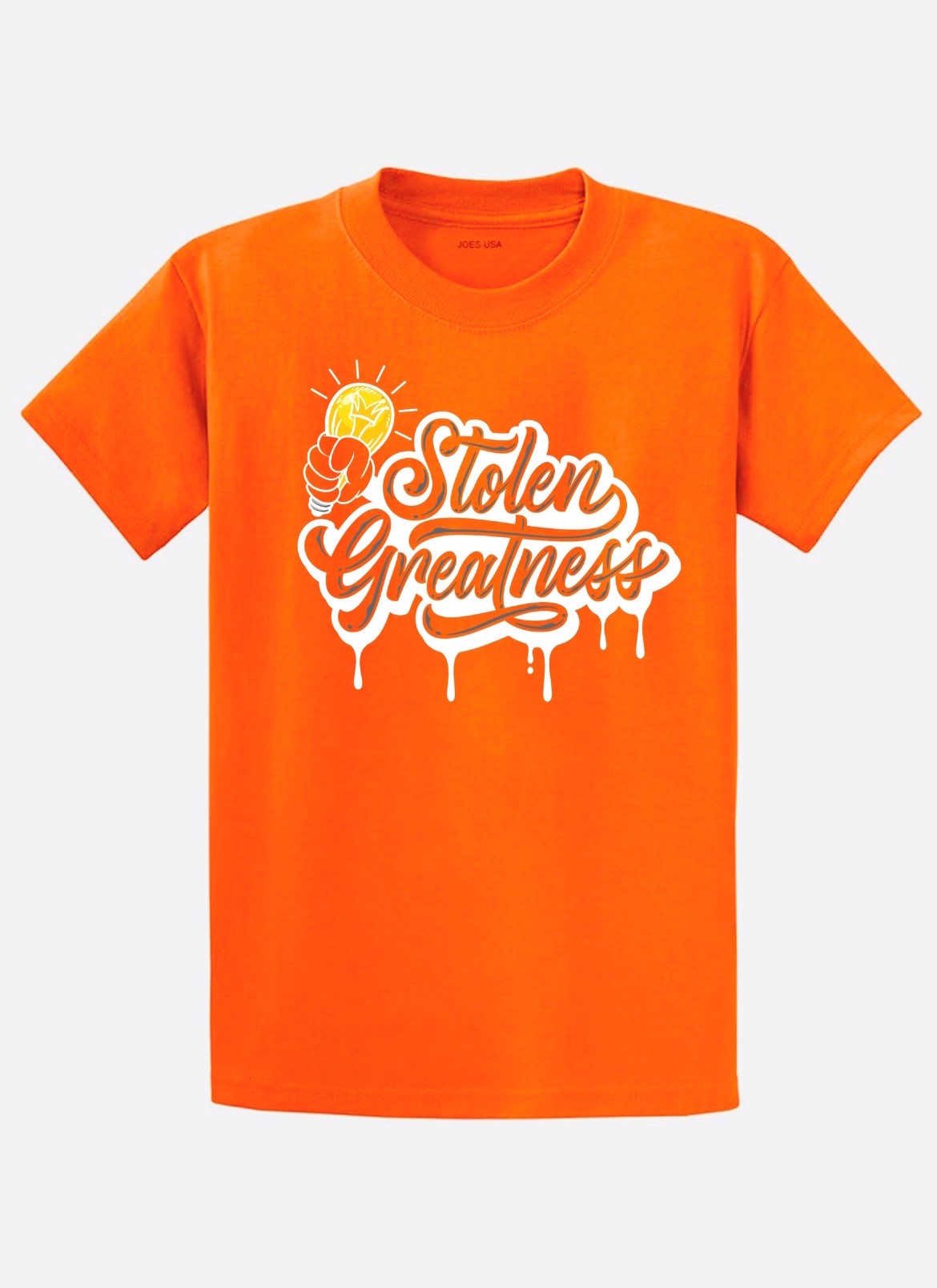 Kids Orange Stolen Greatness Shirt