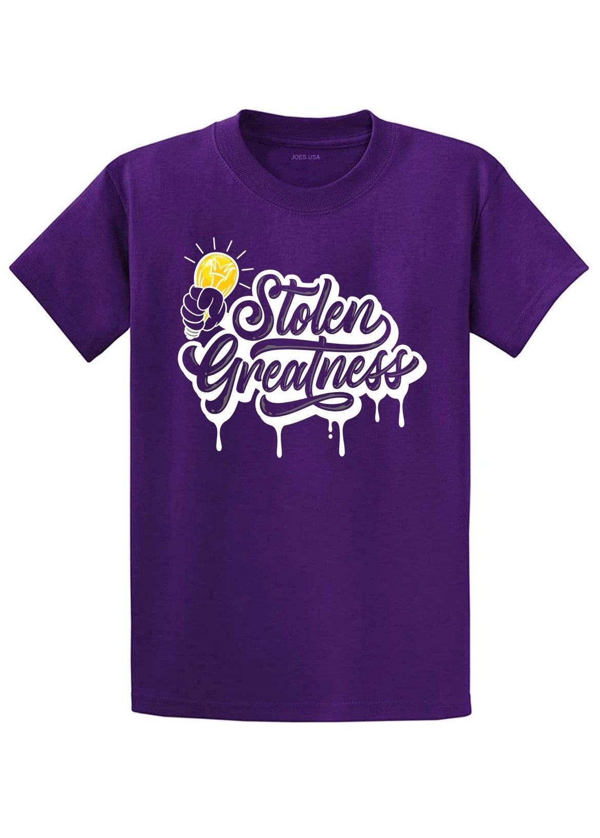 Kids Purple Stolen Greatness Shirt